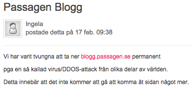 Passagen_Blogg_stängd
