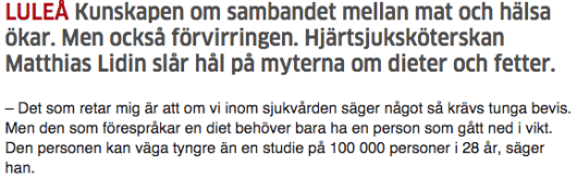 Fett, myter och dieter