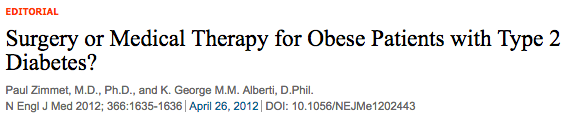 NEJM Obesity surgery